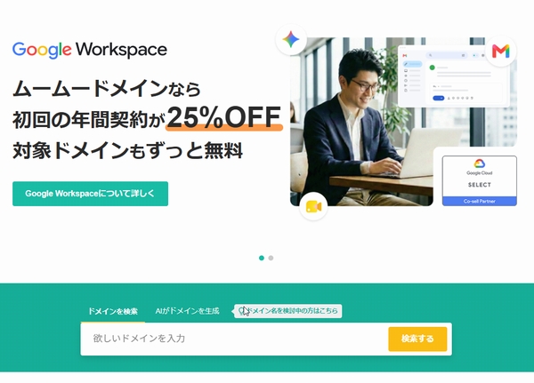 ムームードメイン画像1